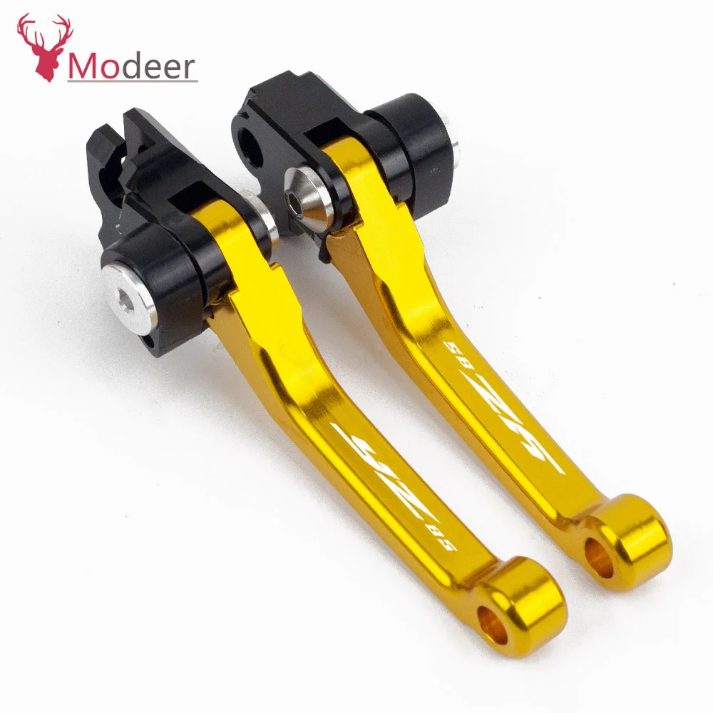 Motocross CNC Pit bike Foldable Handle Brake Clutch Levers For YAMAHA YZ80 YZ85 YZ80 85 2015 2016 2017 2018 2019 (2)