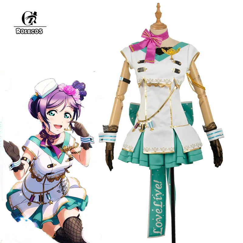 

ROLECOS Anime Love Live Sky Awakening Card Cosplay Costume Nozomi Tojo Cosplay Dress Women Dress Fancy Skirt Full Set