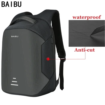 

Baibu New Men 15.6 Laptop Backpack Anti Theft Backpack Usb Charging Women School Notebook Bag Oxford Waterproof Travel Backpack
