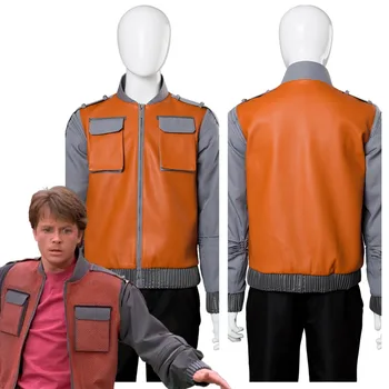 

Back To Future Marty McFly Cosplay Costume Jacket Coat