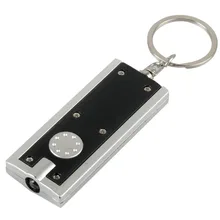1 PC Mini Portable Micro Super Bright Light LED Camping Flashlight KeyRing Keychain Torch Lamp P0