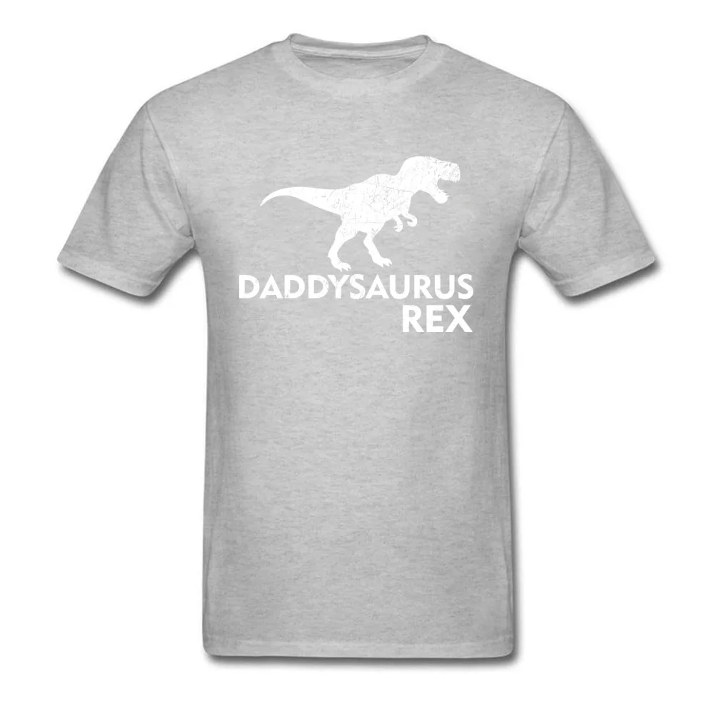 Мужская футболка Daddysaurus Rex черная с рисунком динозавра хлопковая Футболка