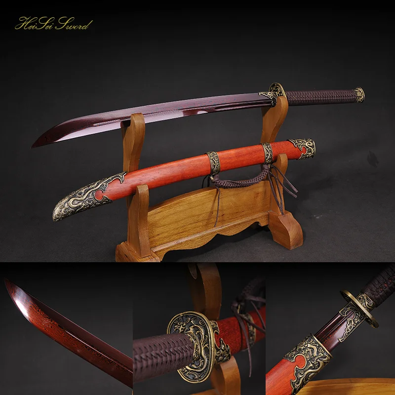 Full Handmade Top Quality Chinese Qin Sword Folded Steel Reding Blade