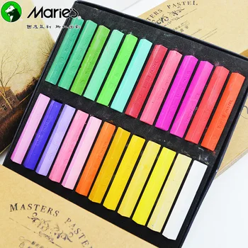 

Hotsale 24Pcs/Set Assorted Colors Soft Chalk Pastels Set for Art Drawing Scrapbookin bar Hair Coloring chalk painting sketch set