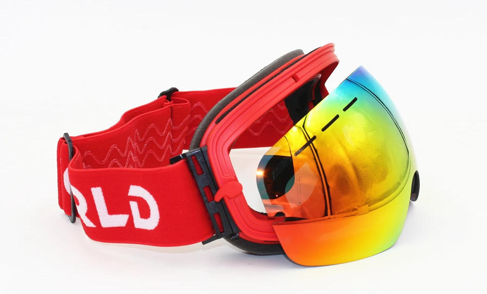 New RBWORLD brand ski goggles Double UV400 layers anti-fog big ski mask glasses skiing men women snow snowboard Polarized lens