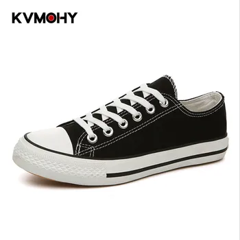 

Men's Vulcanize Shoes Canvas Male Sneakers Fashion Lace-up Solid Lovers Couple Shoes Rubber Flat Autumn Casual Man Shoes