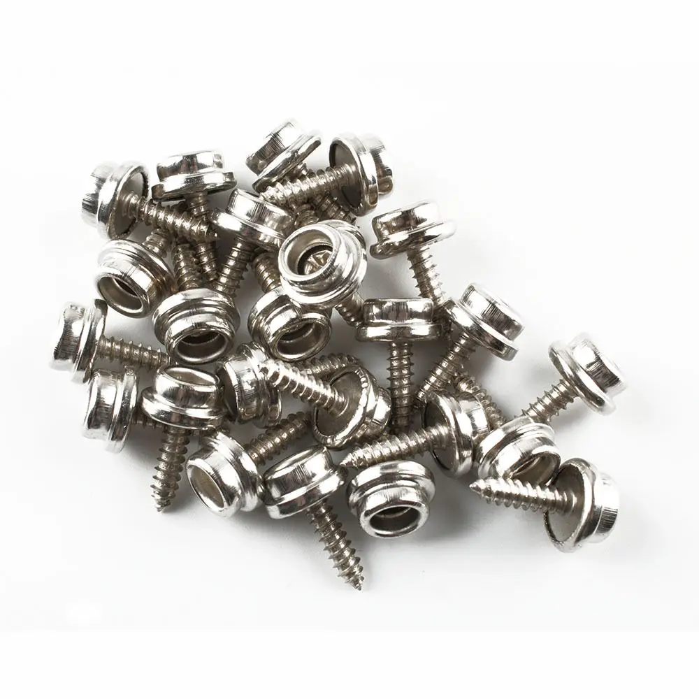 25 Pcs Snap Button Screw In Studs Boat Covers Tarps 5/8" Stainless