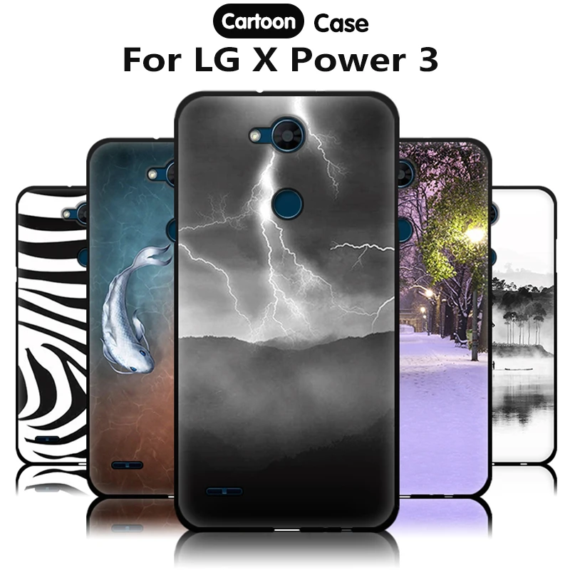 

EiiMoo Phone Case For LG X Power 3 Case Cute Cartoon Pattern Soft Silicone Back Case For LG XPower 3 Cover X power3 LM-X510W Bag