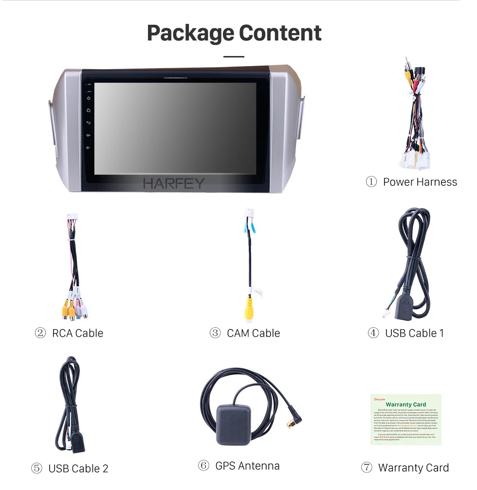 Best Harfey Quad Core Car Radio GPS Navigation Android 8.1/7.1 Car Audio Player For 2015 Toyota Innova(RHD) With WIFI Bluetooth 3G 19