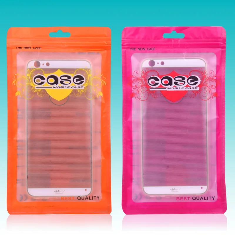 Freeshipping Top Quality Mobile Phone Case Packaging Zip Lock Clear