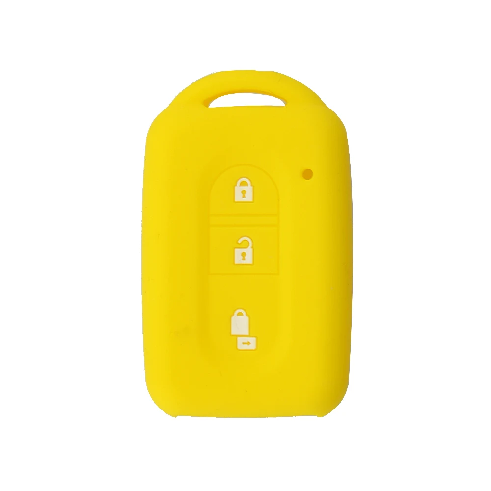 3 buttons silicone car key case for Nissan 6