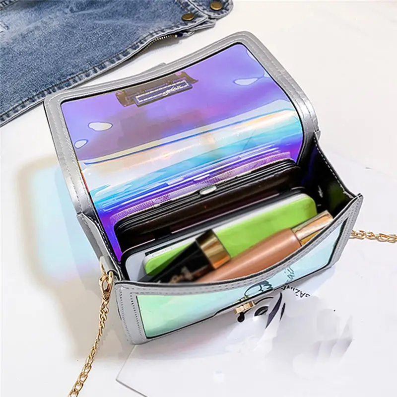  Fashion Lady Classic Wild Transparent Jelly Shoulder Bag Crossbody Bag bolso mujer sac a main torebki damskie 40AP1221