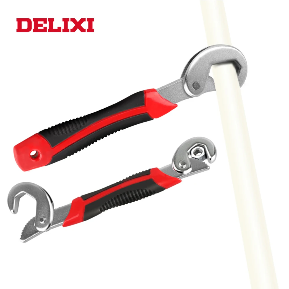 

DELIXI 2PCS Adjustable Grip Torque Wrench set keys universal hand tool Ratch spanner kit 9-32mm