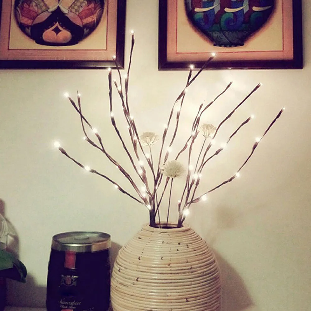 Светодиодный Willow светильник-ветка подсветка в виде цветов 20 лампы искусственный цветы садовый Декор Рождественский подарок на день