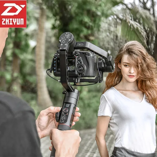 

Zhiyun Crane 2 3-axis Brushless Handheld Camera Stabilizer Gimbal For Mirrorless DSLR With Follow Focus Load 3200 With Tripod