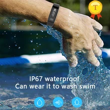 Завод Whosale IP67 Водонепроницаемый плавание ЭКГ Смарт Браслет Смарт-браслет Фитнес трекер с ЭКГ HR монитор сердечного ритма