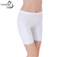 Горячие Летняя распродажа бесшовные Сейф Короткие трусы для Для женщин гладкой шелковистой вискозы нижнее белье большую эластичность 3 размера XL 2XL 3XL - изображение