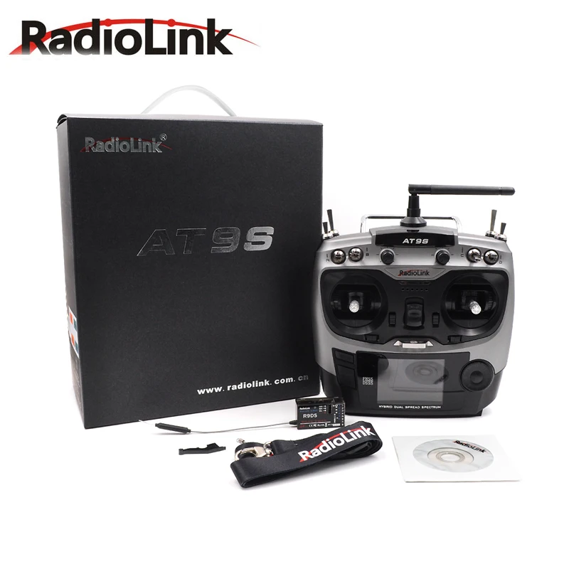 Radiolink AT9S PRO 2 4G 10CH Системы передатчик с R9DS приемник для RC quadcopter Вертолет небольшой