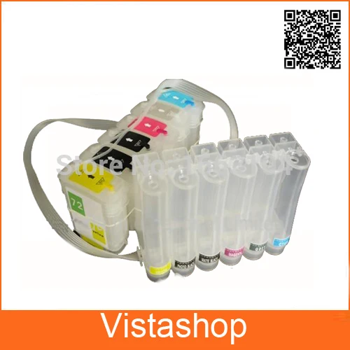 

1 Set For HP 72 Empty CISS For HP72 For HP T610 T620 T790 T1100 T1120 T1200 T770