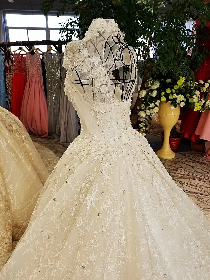 LS65410 свадебное платьеочаровательное платье с коротким рукавом высоким