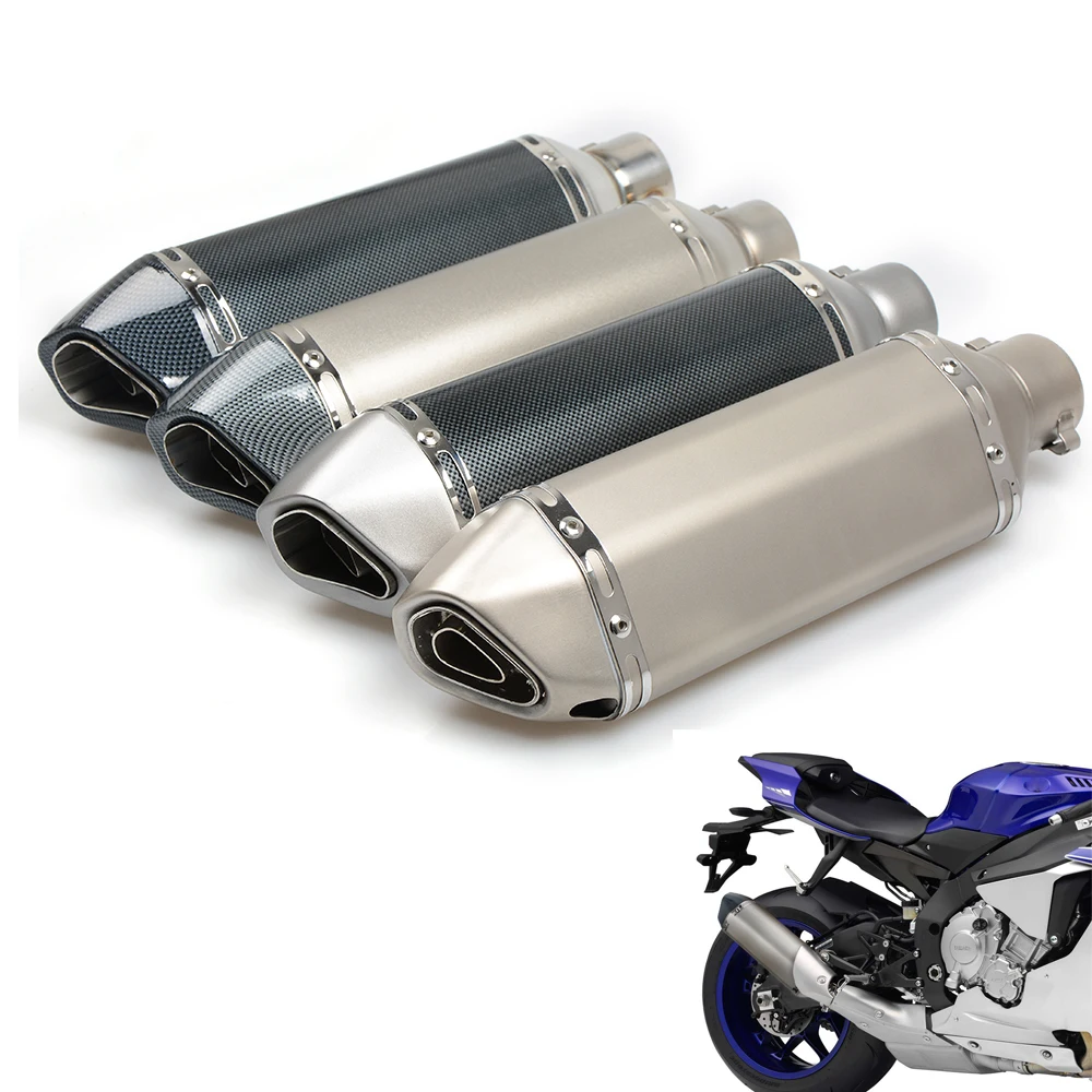 

Universal Fiber Motorcycle Exhaust Pipe Muffler Motorbike Exhaust Modified Exhaust Pipe For SUZUKI GSXR 600 750 1000