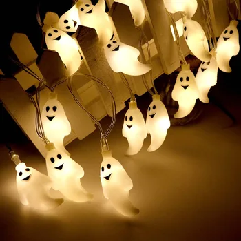 

Cute Halloween Led String Light Ghost Skull Decorative Lights Fairy LED Garland Outdoor Indoor Decoration Battery Powered JQ