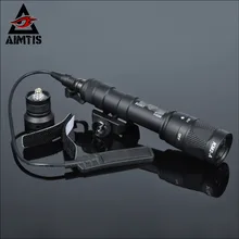 AIMTIS M600 M600V Scout Light Hunting Strobe Surefire Flashlight Gun Weapon For 20mm Weaver Picatinny Rail Base 1913 Mount