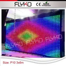 P100mm 3X6 м дизайн настроенный размер светодиодные 3in1 видеоэкран