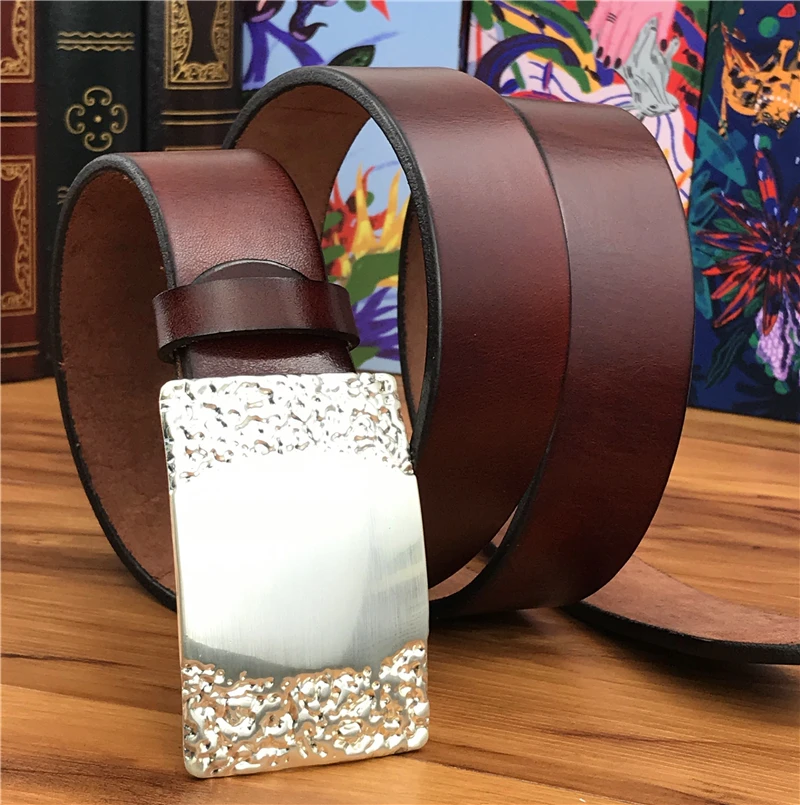 Металлический кожанный браслет мужской ремень Ceinture Homme мужской ремень из натуральной кожи мужской ремень Riem Талия мужской кожаный ремень широкий MBT0016