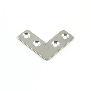 

20 Pieces Right Angle Plate Stainless Steel Corner Brackets 40mm x 40mm