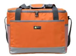 12L 16L 22L оксфордская утолщенная сумка-холодильник, большая Термосумка для пикника, Ланч-бокс, упаковка со льдом, еда, напитки, транспортное средство, теплоизоляционная сумка на плечо, крутая сумка - Цвет: orange 12L