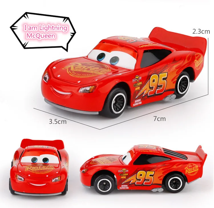 Disney Pixar машина 3 Lightning McQueen Джексон Storm Крус Mater Мак дядя Грузовик 7 штук/1:55 Дети сплав Пластик автомобиля