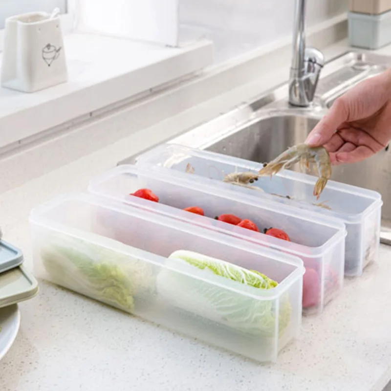 Newly Refrigerator Food Storage Box With Lid Plastic Drawer Crisper Kitchen Noodle Fruits Container TE889 Newly Refrigerator Food Storage Box With Lid Plastic Drawer Crisper Kitchen Noodle Fruits Container TE889