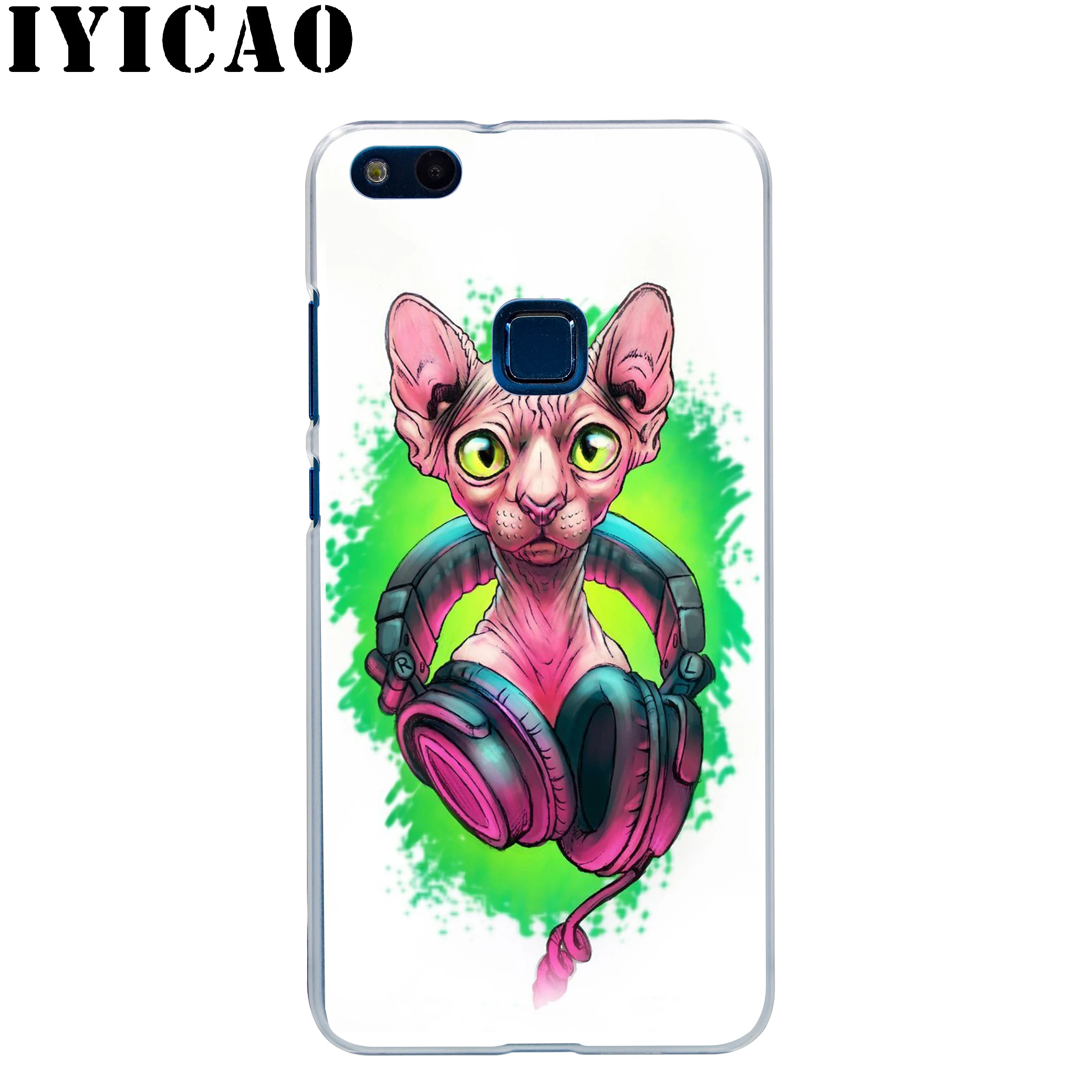 Жесткий чехол IYICAO Sphinx Cat для huawei Honor 6A 6C 7A 7C 7X8 8X9 10 20 9X Lite Pro Honor Play Note 10 View 20