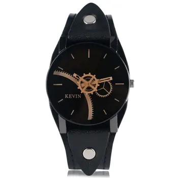 

2017 New Fashion Gear Special Design Rock Classic Sport Men Wheel Cool Casual Round Dial Fashion Quartz Wrist Watch