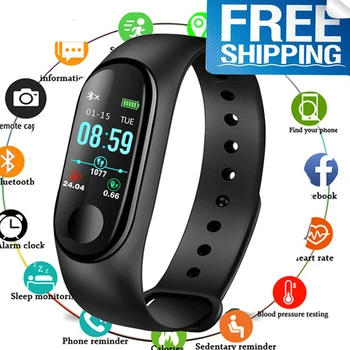 

M3plus Smart Wristband Smart Bracelet with Color Screen M3 Plus Smart Band Heart Rate Activity Fitness Tracker Smart Watch