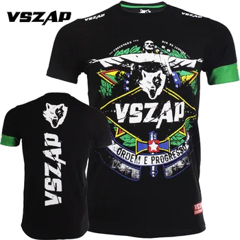 

VSZAP MMA UFC Shirt muaythai Short sleeve T-shirt Fighting training Fitness MMA boxing Jujitsu Wrestle Short sleeve Sweat