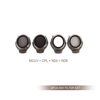 

New Upgraded 4 Pieces Snap on ND4/8+CPL+MCUV Mix Set Camera Lens Filter Kit for DJI MAVIC PRO/ PLATINUM/ WHITE