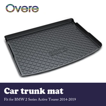 

Overe 1Set Car Cargo rear trunk mat For BMW 2 Series Active Tourer F45 2014 2015 2016 2017 2018 2019 Waterproof carpet Styling