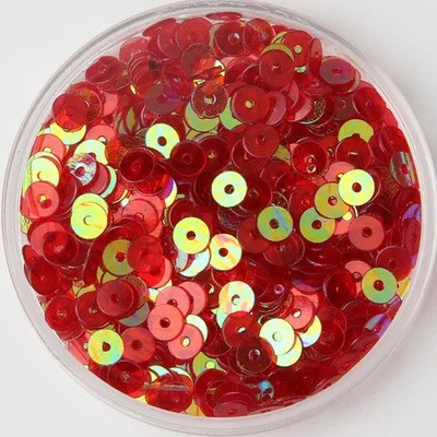 50 г(10000 шт) 4 мм плоские круглые Блестки ПВХ шитье «сделай сам» прозрачный ПВХ красный, прозрачный AB