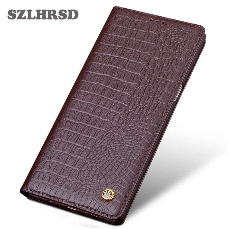 

SZLHRSD Luxury Genuine Leather Flip Coque Case For Samsung Galaxy Note 8 Phone Case With Kickstand For Galaxy Note 8 Case