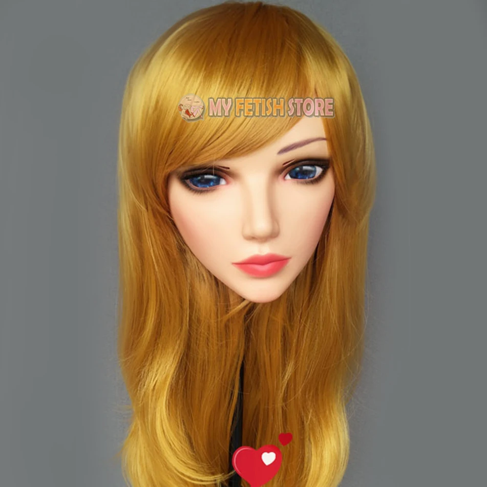 (Sha 03) Женская милая девочка каучуковые полуголовы Kigurumi BJD Eyes Crossdress Косплей