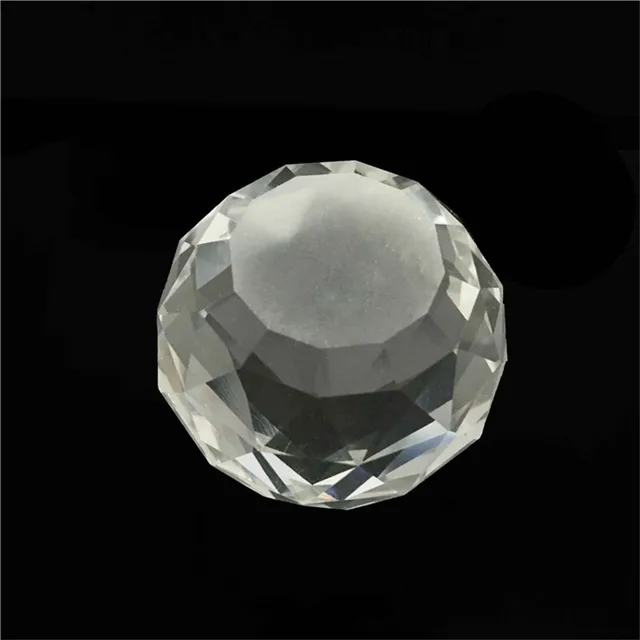 102pcs/Lot 30mm Transparent Color Crystal Faceted Ball With Flat Bottom