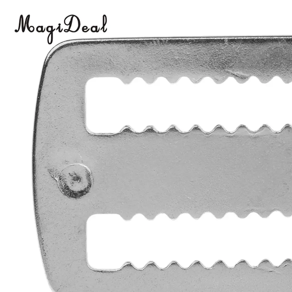 MagiDeal Scuba Snorkeling Diving 316 Stainless Steel 5cm Weight Belt Keeper with D Ring Harness for Swimming Freediving Accessor