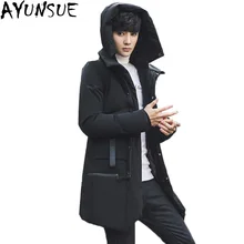AYUNSUE плюс размер 3XL куртка мужские парки Толстые пальто с капюшоном мужские теплые хлопковые куртки Мужская Верхняя одежда брендовая одежда LX1094