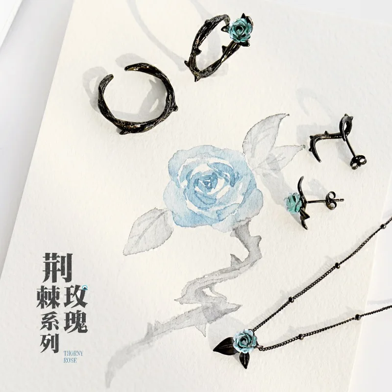 Кольцо brambles cry stal rose lovers' из 100% стерлингового серебра 925 пробы винтажные