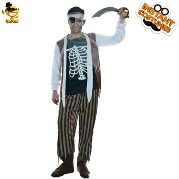 

Carnival Party Man Pirate Costume Imitation Men Buccaneer Suit Cosplay Cool Pirate Party Costumes