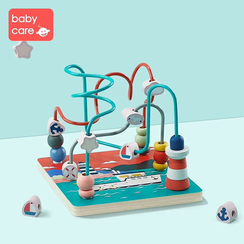 Baby Care/детские строительные блоки из бисера, деревянные игрушки для детей 1-2-3 лет, детские развивающие игрушки