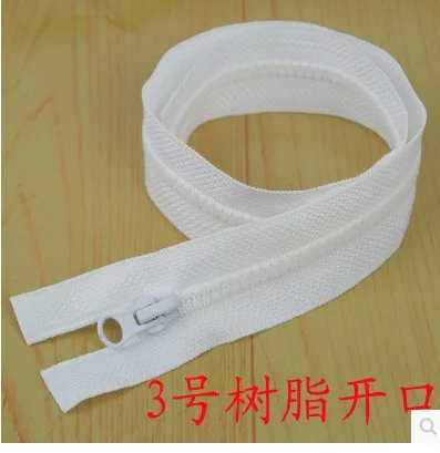 

free shipping 10pcs/lot 42*3cm white zipper slider DIY clothing accessoriesTailor Sewing Tools Garment Accessories Detachable378