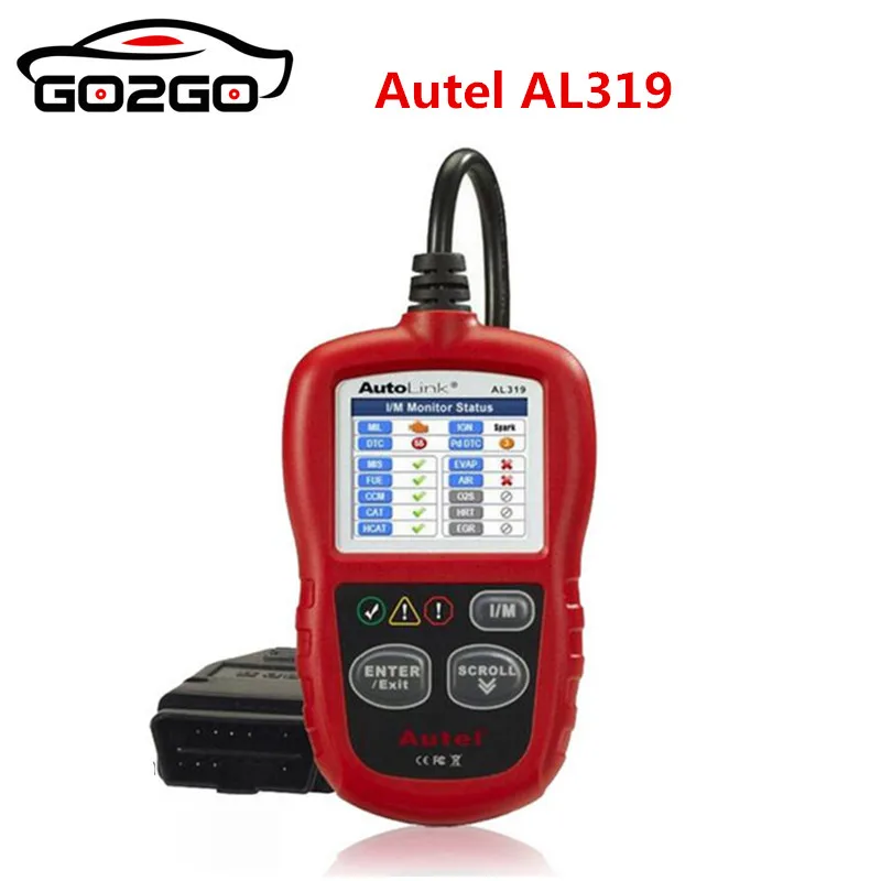 

Autel AutoLink AL319 Auto Diagnostic Tool DIY Code Reader OBD2 Code Scan Tool View Freeze Frame Data Diagnostic-tool Car Scanner